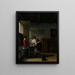 La Visite - Pieter de Hooch — inramlat konstverk på väggen