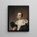 Portrait d'une femme - Pieter Dubordieu — inramlat konstverk på väggen