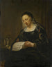 Sankt Magdalena som läser ett brev - Pieter Fransz de Grebber — vy av konstverket