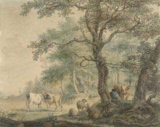 Pieter Gerardus van Os - Landschap met twee herders met vee.webp