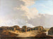 den halvmåne som byggdes under belägringen av Naarden, april 1814 - Pieter Gerardus van Os — vy av konstverket