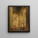 Le transept de la Mariakerk à Utrecht vu du nord-est - Pieter Jansz Saenredam — inramlat konstverk på väggen