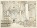 utsikten över skeppet i Nieuwe Kerk i Haarlem med blick mot väster - Pieter Jansz Saenredam — vy av konstverket