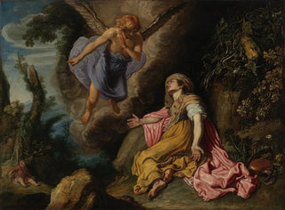 Hagar och ängeln - Pieter Lastman — vy av konstverket