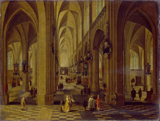 Pieter Neeffs the Elder - Interior of Antwerp Cathedral.webp