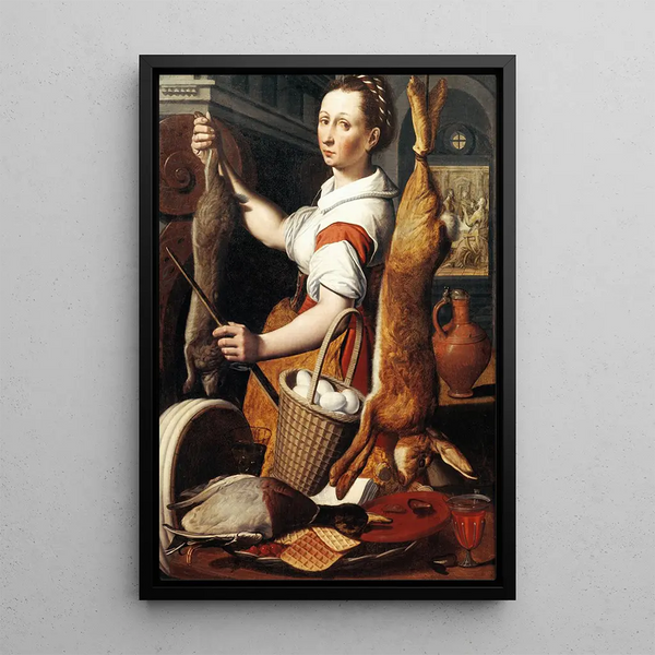 Servante de cuisine - Pieter Pietersz — inramlat konstverk på väggen