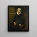 porträtt av Dirckje Tymansdr Gael, även kallad van der Graft, hustru till Mattheus Augustijnsz. Steyn - Pieter Pietersz. — inramlat konstverk på väggen