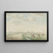 Vue de Kampen du côté terrestre - Pieter Remmers — inramlat konstverk på väggen