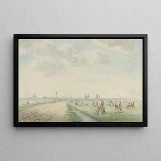 Pieter Remmers - Gezicht op Kampen van de landzijde.webp