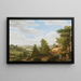 Vue de la Vallée de Montmorency près de Saint-Leu-la-Forêt - Pieter Rudolph Kleijn — inramlat konstverk på väggen