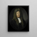 porträtt av Adriaen Paets, direktör för Rotterdamskammaren i det nederländska Ostindiska kompaniet, vald 1668 - Pieter van der Werff — inramlat konstverk på väggen
