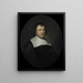 porträttet av Cornelis van den Bergh, direktör för Rotterdamskammaren i det holländska Ostindiska kompaniet, vald 1659 - Pieter van der Werff — inramlat konstverk på väggen