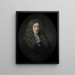 porträtt av Dominicus Rosmale, chef för Rotterdamskammaren i det nederländska Ostindiska kompaniet, vald 1677 - Pieter van der Werff — inramlat konstverk på väggen