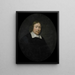 porträtt av Gerard van Bergen, direktör för Rotterdamskammaren i det nederländska Ostindiska kompaniet, vald 1653 - Pieter van der Werff — inramlat konstverk på väggen