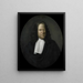 Johan Kieviet, direktör för Rotterdamskammaren i det holländska ostindiska kompaniet, vald 1664 - Pieter van der Werff — inramlat konstverk på väggen