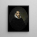 Porträtt av Joost van Coulster, chef för Rotterdamskammaren i det holländska Ostindiska kompaniet, vald 1630 - Pieter van der Werff — inramlat konstverk på väggen