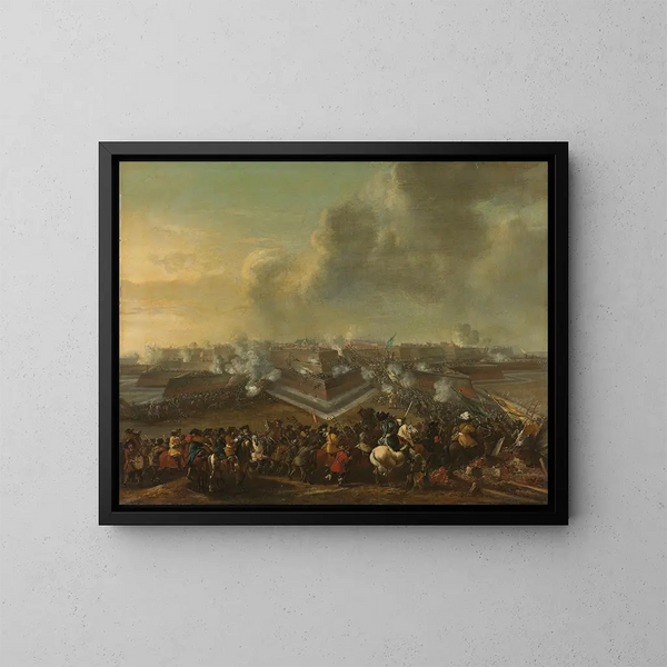Assaut sur la ville de Coevorden, 30 décembre 1672 - Pieter Wouwerman — inramlat konstverk på väggen
