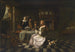Boujees inomhusmålning med fyra personer - Cirkel av Pieter de Hooch — vy av konstverket