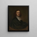 Portrait av en man - Pieter van Anraedt — inramlat konstverk på väggen