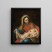 Vierge à l'Enfant - Pietro Antonio de Pietri — inramlat konstverk på väggen