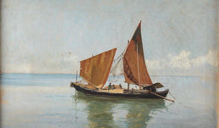 Pietro Barucci - Laguna con imbarcazione.webp