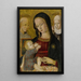 Vierge à l'Enfant med Saint Bernardin och Sainte Catherine de Sienne - Pietro di Domenico — vy av konstverket
