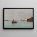 Vue sur la Punta della Dogana - Pietro Galter — inramlat konstverk på väggen