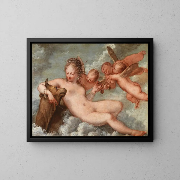 Venus tillsammans med Vågen och Oxen - Pietro Liberi — inramlat konstverk på väggen