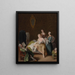 Le réveil de la dame - Pietro Longhi — inramlat konstverk på väggen
