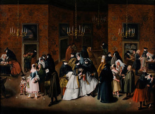 Le Ridotto - Pietro Longhi — vy av konstverket