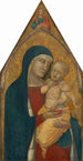 Vierge à l'Enfant med den välsignande Kristus - Pietro Lorenzetti — vy av konstverket
