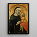 Vierge à l'Enfant - Pietro Lorenzetti — inramlat konstverk på väggen