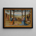 La Nativité - Pietro Perugino — inramlat konstverk på väggen