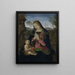 Vierge à l'Enfant - Pinturicchio — inramlat konstverk på väggen