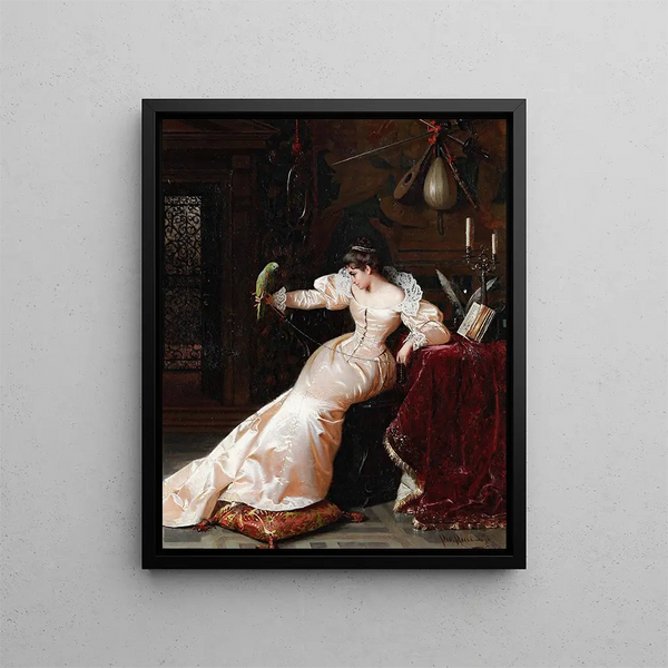 Pio Ricci - Dama con pappagallo.webp