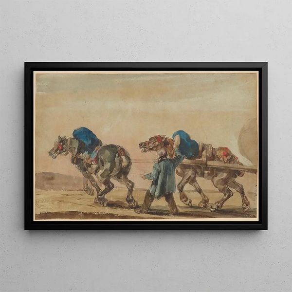 Piotr Michaowski - Workhorses with a coachman.webp