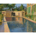 Reproduktion av målningen Piscine, Sydfrankrike - Sir John Lavery