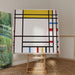 Reproduktion av målningen Place de la Concorde - Piet Mondrian