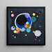 Flera cirklar - Wassily Kandinsky — inramlat konstverk på väggen