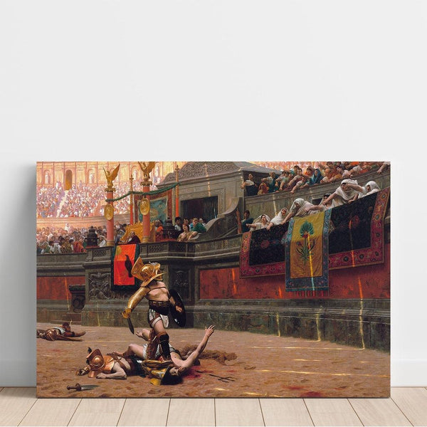 Reproduktion av målningen Pollice Verso - Jean-Léon Gérôme