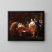 Antiochus och Stratonice - Pompeo Batoni — inramlat konstverk på väggen