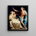 Apollon och de två musorna - Pompeo Batoni — inramlat konstverk på väggen