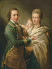Arthur Saunders Gore, vicomte Sudley, senare 2:e earl av Arran 1734-1809 och hans maka - Pompeo Batoni — vy av konstverket