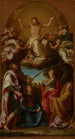 Le Christ en gloire avec les saints Celse, Julien, Marcionille et Basilisse - Pompeo Batoni — vy av konstverket
