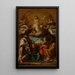 Le Christ en gloire avec les saints Celse, Julien, Marcionille et Basilisse - Pompeo Batoni — inramlat konstverk på väggen