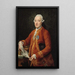 Don José Moñino y Redondo, greve de Floridablanca - Pompeo Batoni — inramlat konstverk på väggen