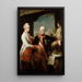 kejsare Joseph II med storhertig Pierre Leopold av Toscana - Pompeo Batoni — inramlat konstverk på väggen