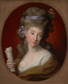 porträtt av Izabela född Lubomirska, hustru till Ignacy Potocki 1755-1783 - Pompeo Batoni — vy av konstverket