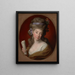 porträtt av Izabela född Lubomirska, hustru till Ignacy Potocki 1755-1783 - Pompeo Batoni — inramlat konstverk på väggen