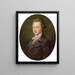 Portrait d'un gentleman (Case Conflict) - Pompeo Batoni — inramlat konstverk på väggen